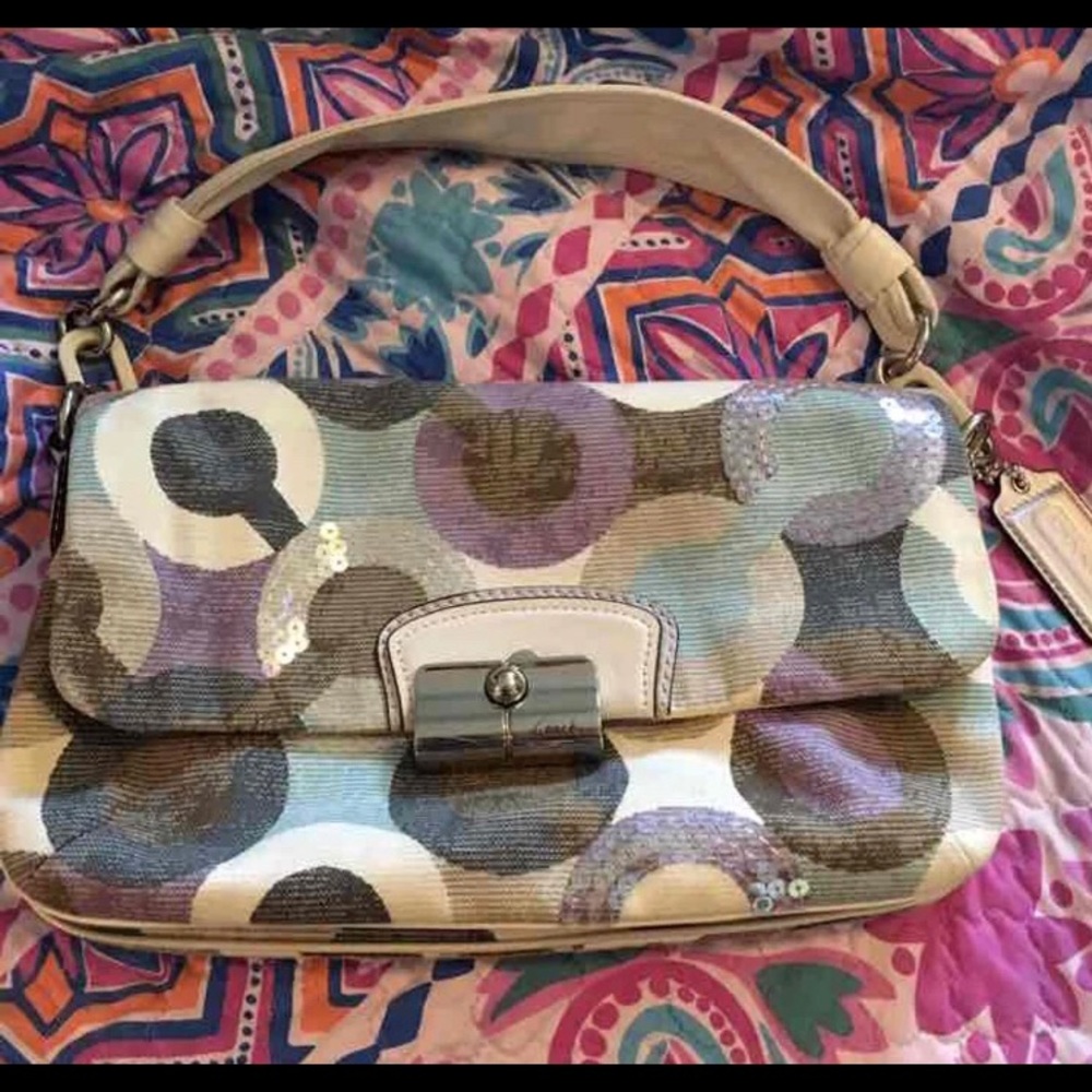 Coach sequin purse